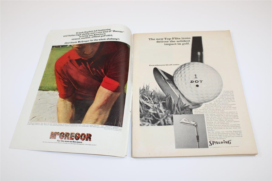 Jack Nicklaus & Arnold Palmer Duel Signed 1965 Sports Illustrated Magazine JSA ALOA