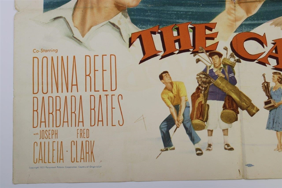 Original 1953 'The Caddy Dean Martin And Jerry Lewis' Movie Lobby Half Sheet Poster 53/484