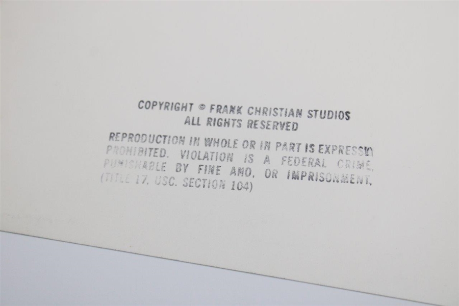Gene Sarazen Signed Swinging Frank Christian Studio Stamped Photo JSA ALOA