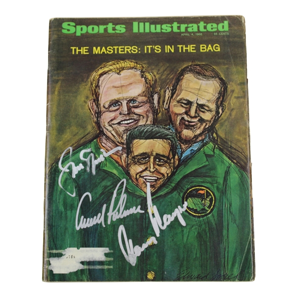 Big 3' Palmer, Nicklaus, Player Signed 1966 Sports Illustrated Magazine JSA ALOA