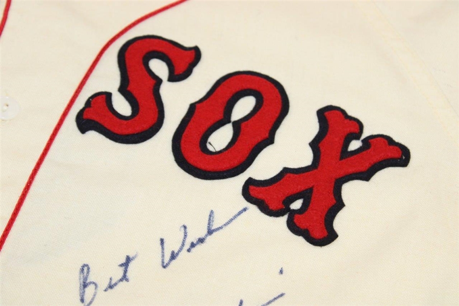 Carl Yastrzemski Signed Boston Red Sox Home Mitchell & Ness Cooperstown Jersey JSA ALOA