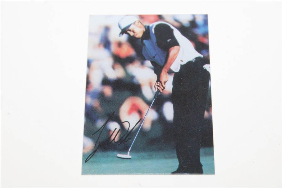 Tiger Woods 'One of 5 Golfers to Complete the Career Grand Slam' w/Card Display Piece