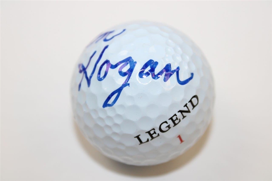 Ben Hogan Signed Hogan Legend 1 Logo Golf Ball JSA ALOA