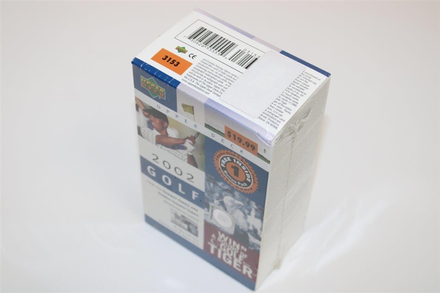2002 Upper Deck 'Fairway Fabric & Signed Fairway Fabric' Box - 5 per pack - 7 packs plus Bonus Pack