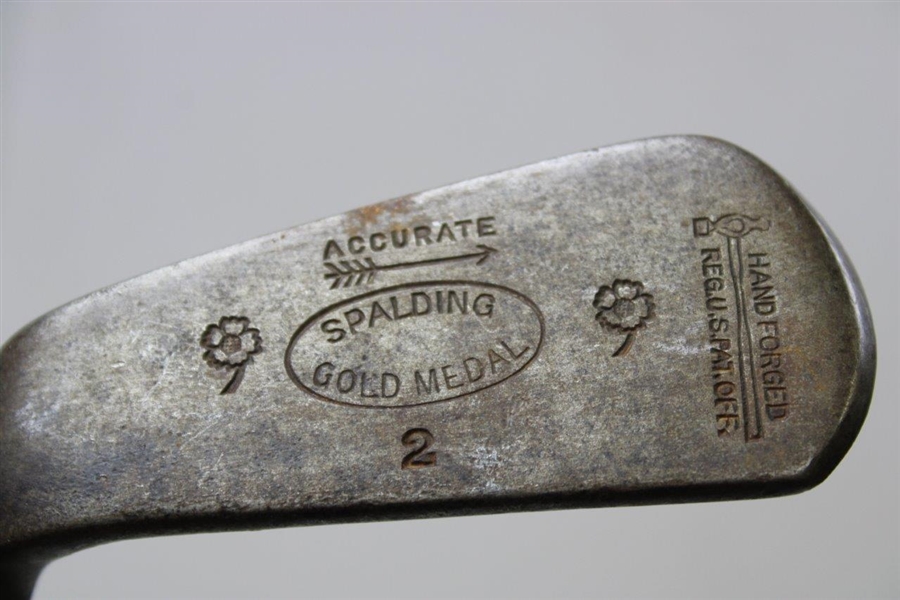Spalding Gold Medal Hand Forged Hickory Mashie Left Handed