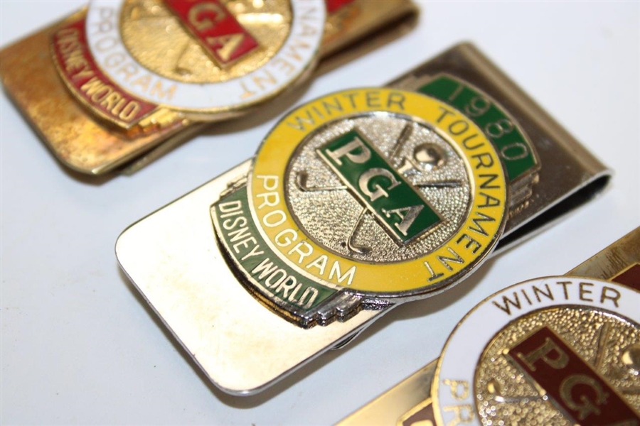 1979, 1980 & 1981 PGA Senior's Championship Contestant Badges/Clips