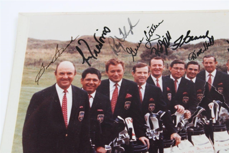 Jack Nicklaus & Winning 1969 USA Ryder Cup Team Signed 11x14 w/ Capt Sam Snead JSA ALOA