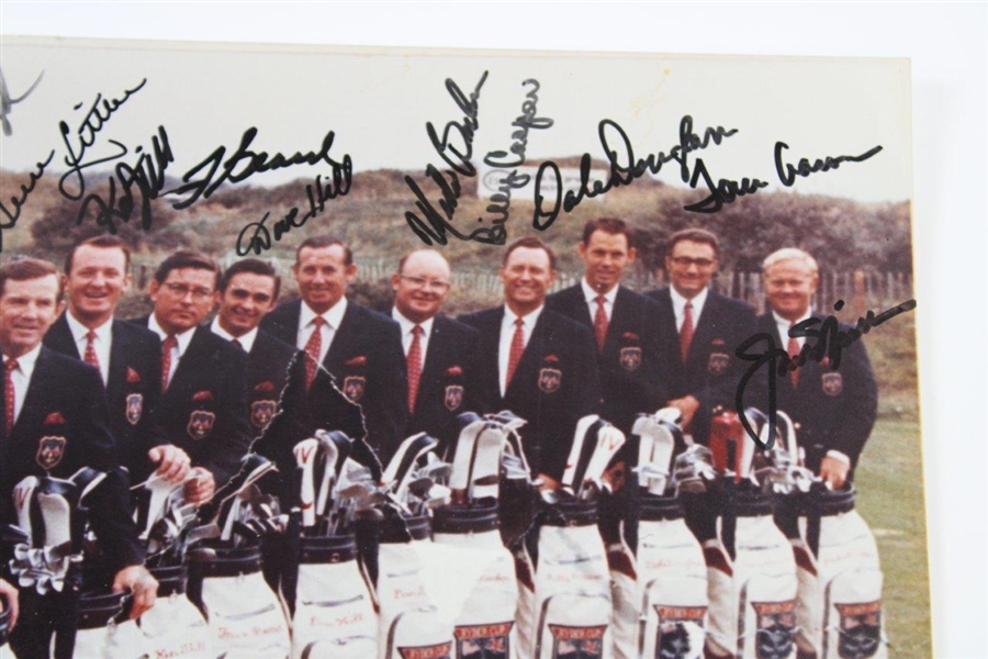 Jack Nicklaus & Winning 1969 USA Ryder Cup Team Signed 11x14 w/ Capt Sam Snead JSA ALOA
