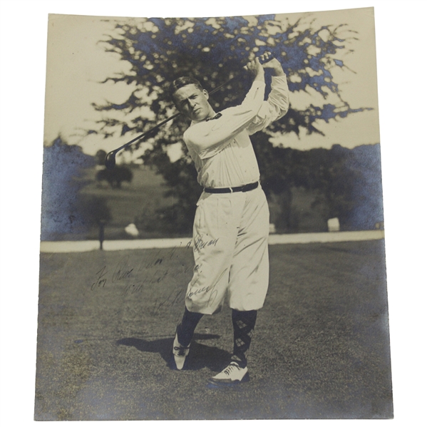 Bobby Jones Signed Original Silver Gelatin Post-Swing Photo - Circa 1920's-30’s