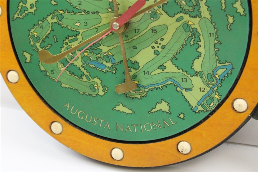 1980’s Augusta National Clock w/The Trig O Clock Co( Augusta) Stamp On Verso
