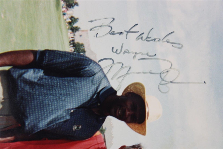 Michael Jordan & Arnold Palmer Dual Signed 11x14 Photo - Personalized JSA ALOA