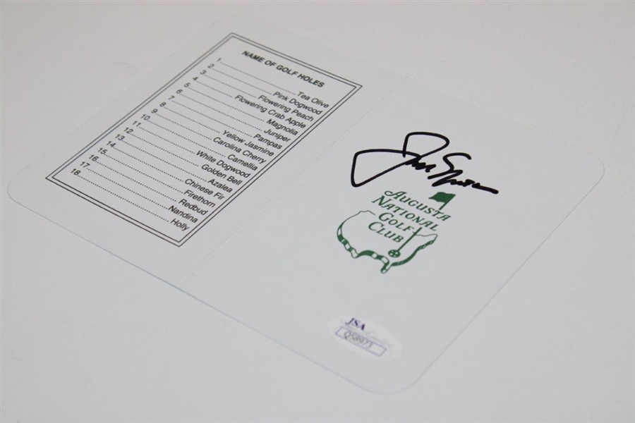 Jack Nicklaus Signed Augusta National Gc Scorecard JSA #Q58973
