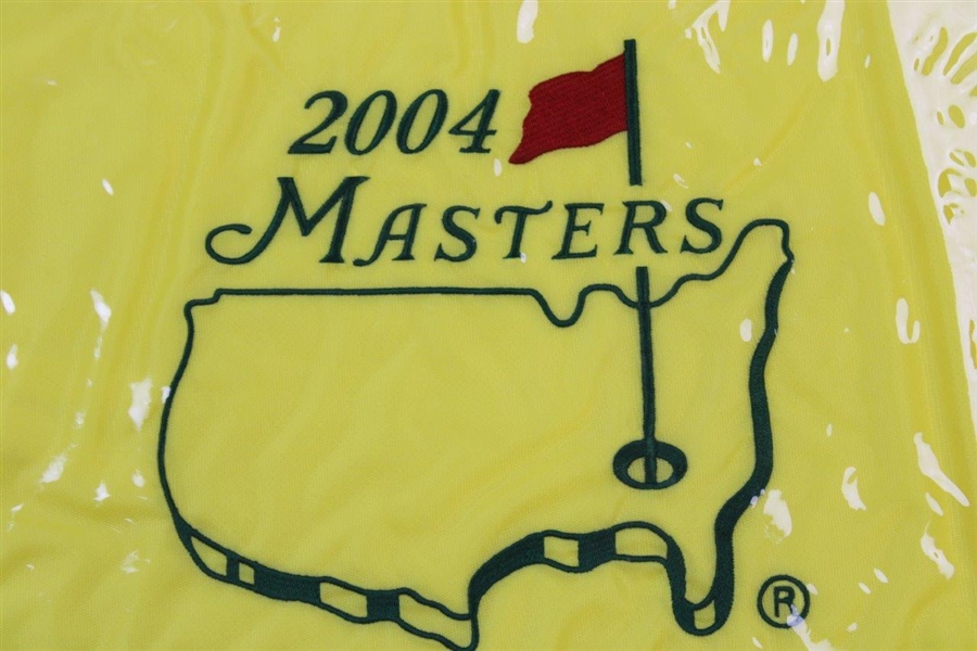 2004 & 2006 Masters Tournament Embroidered Flags - New In Package