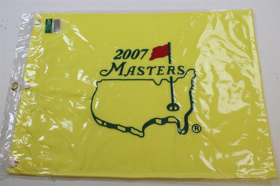 2007, 2008 & 2009 Masters Tournament Embroidered Flags - New In Package