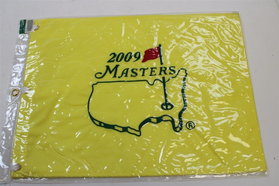 2007, 2008 & 2009 Masters Tournament Embroidered Flags - New In Package