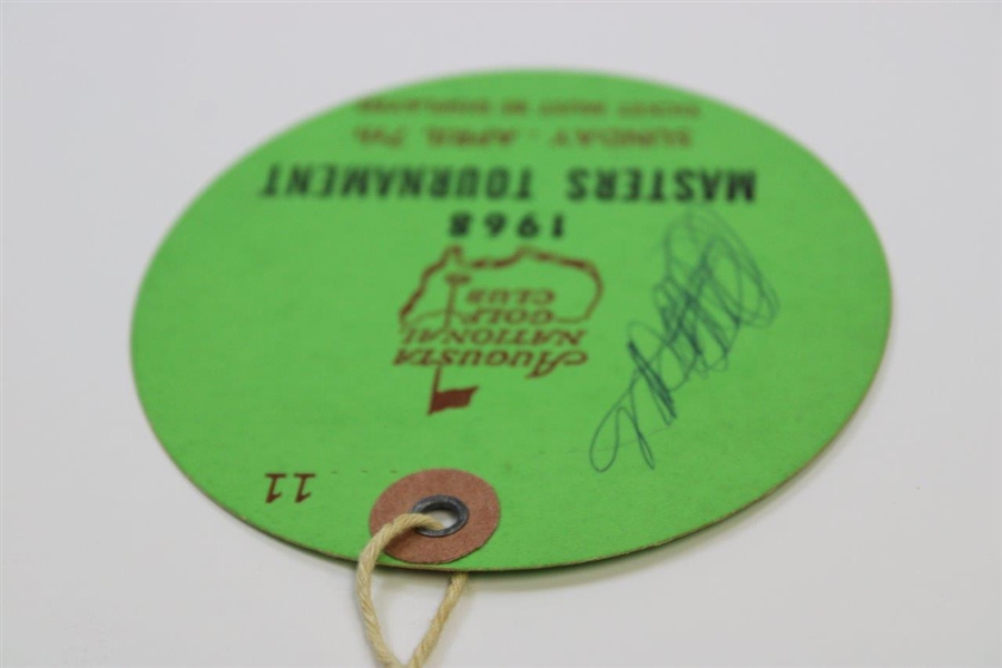 1968 Masters Tournament Sunday Final Rd Ticket #11 - Low Number
