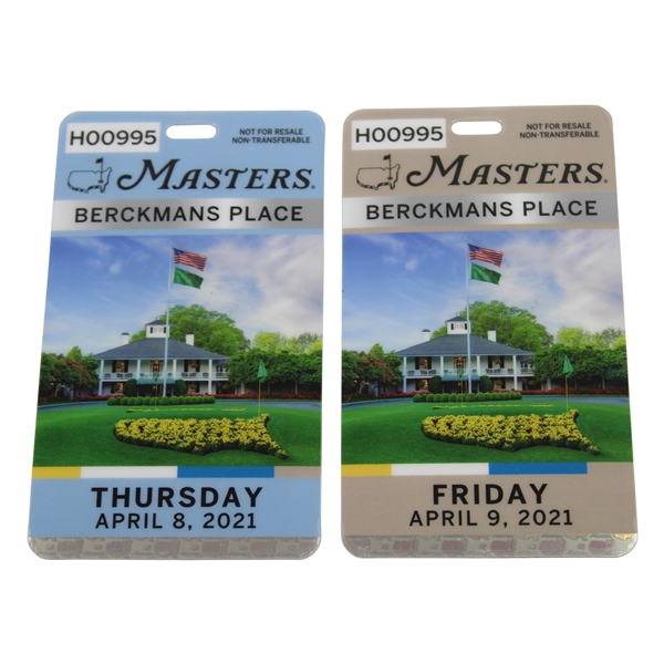 2021 Masters Tournament Thursday & Friday Berckmans Place Tickets