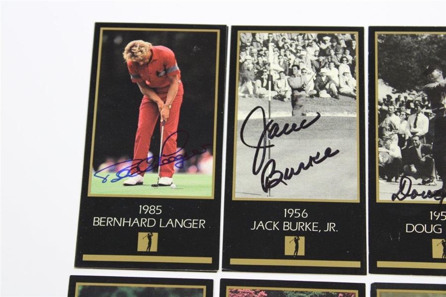 Eight (8) Masters Champions Signed GSV 'Champions of Golf' Cards JSA ALOA