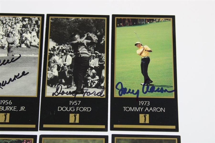 Eight (8) Masters Champions Signed GSV 'Champions of Golf' Cards JSA ALOA