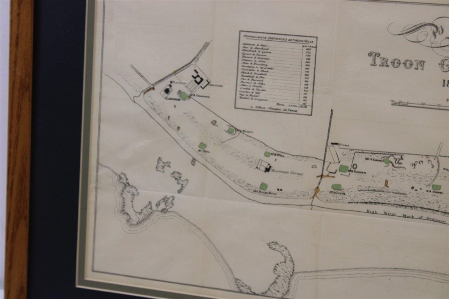 Troon Golf Links '1888' Maclure Macdonald & Co. Lithographers Map