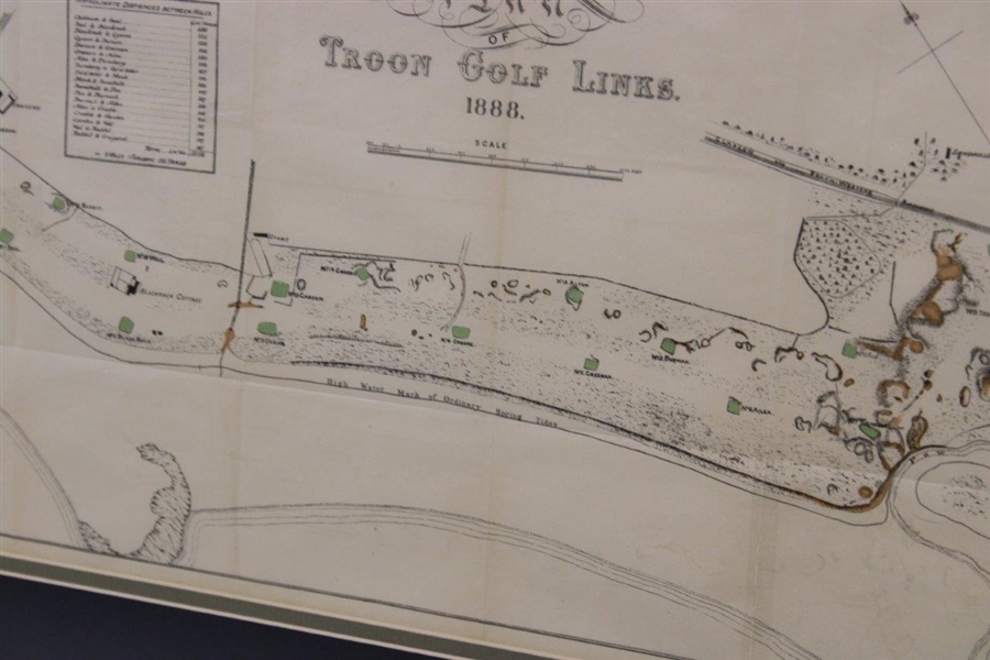 Troon Golf Links '1888' Maclure Macdonald & Co. Lithographers Map