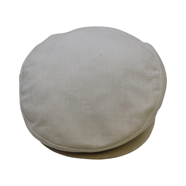 Ben Hogan's Personal Custom Irish Cotton White Tam O'Shanter Hat w/Letter