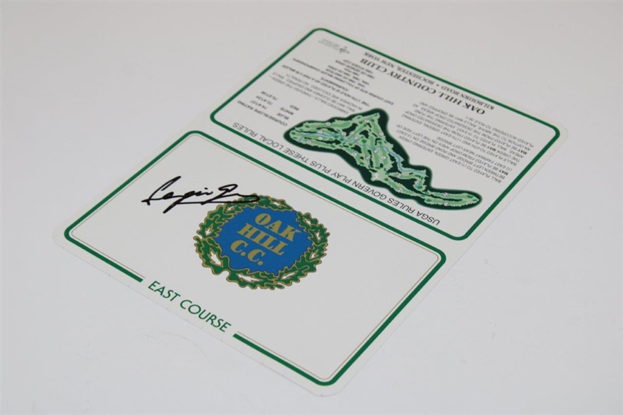Sergio Garcia Signed Oak Hill Scorecard - Site of 1998 US Amateur JSA ALOA