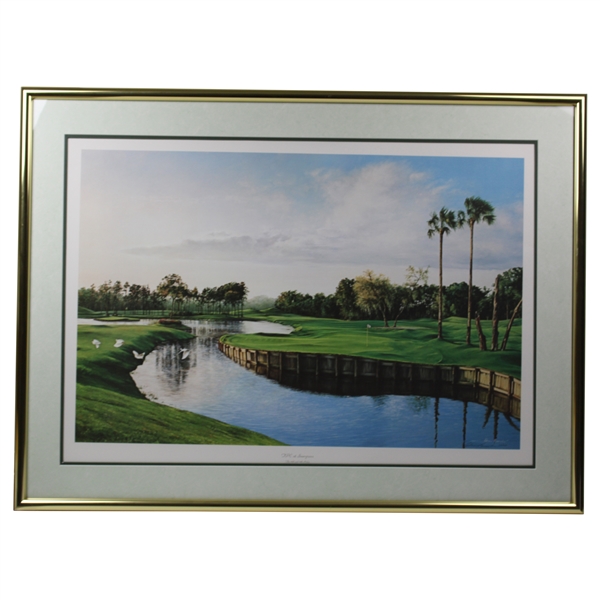 TPC at Sawgrass 'The 16th and 17th Holes' Ltd Ed Print by Manocchia 210/950 - Framed