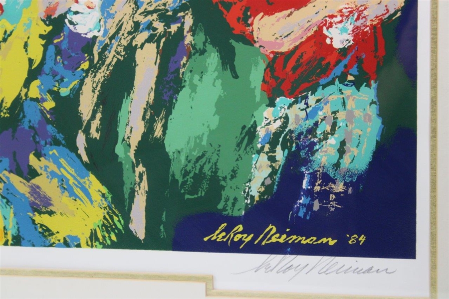 LeRoy Neiman Signed 1984 'Golf Winners' Print - Framed JSA ALOA
