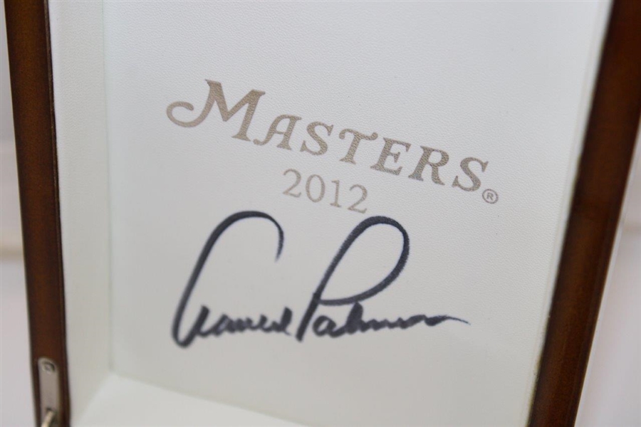 Arnold Palmer Signed 2012 Masters Ltd Ed Women's Display with Watch #213/350 JSA ALOA