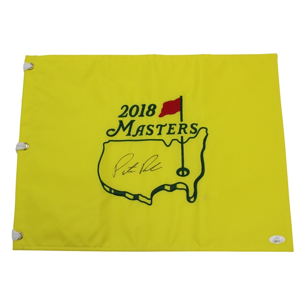 Patrick Reed Signed 2018 Masters Embroidered Flag JSA #AH61375