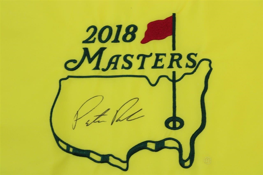 Patrick Reed Signed 2018 Masters Embroidered Flag JSA #AH61375