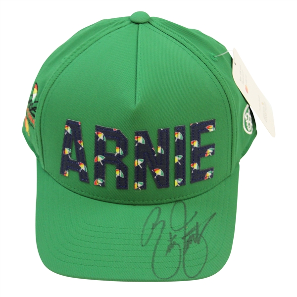 Rickie Fowler Signed Green AP Invitational ARNIE Hat JSA #VV50250