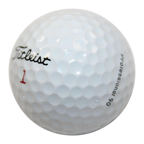 Tiger Woods Titleist 1 Professional 90 'Signature' Golf Ball