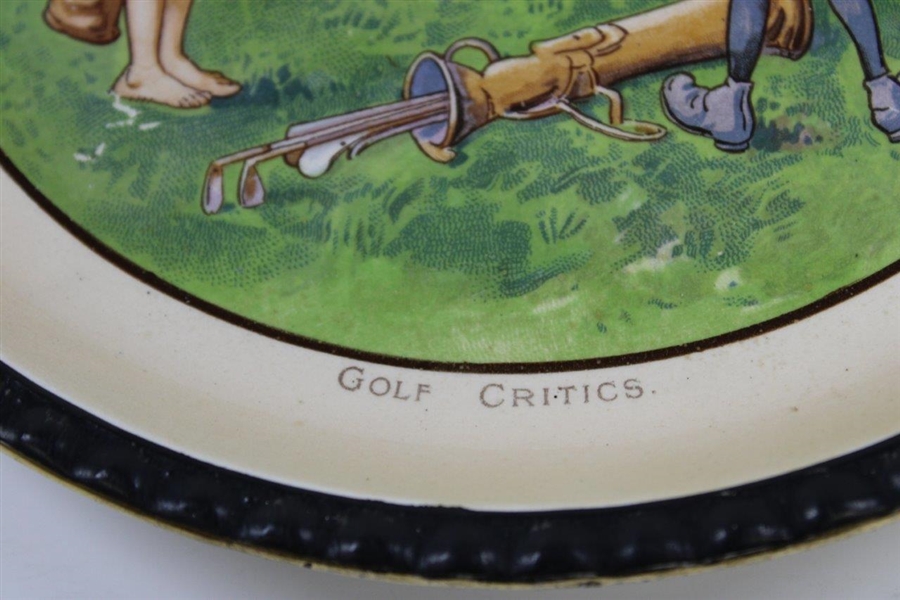 Vintage “Golf Critics” Grimwade's Winton Stoke on Trent England Plate