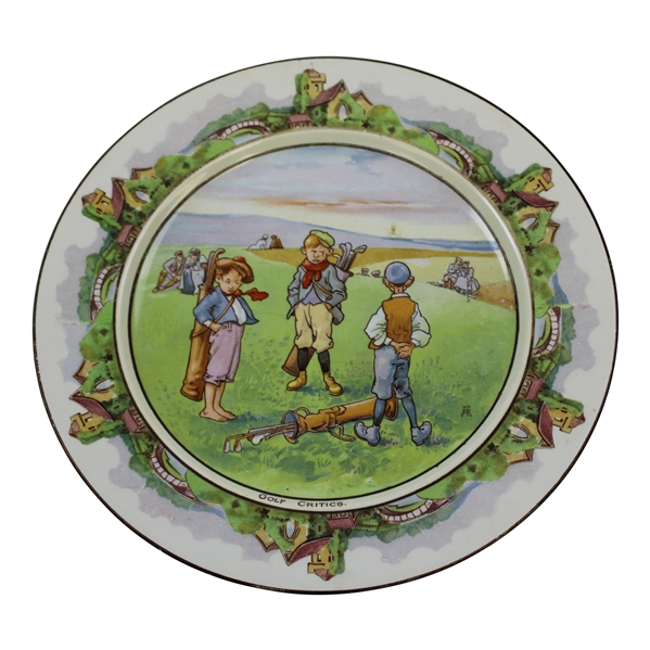 1891-1910 “Golf Critics” Bridgwood & Son Plate