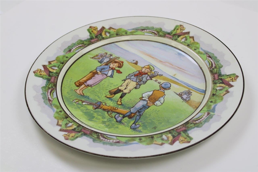 1891-1910 “Golf Critics” Bridgwood & Son Plate