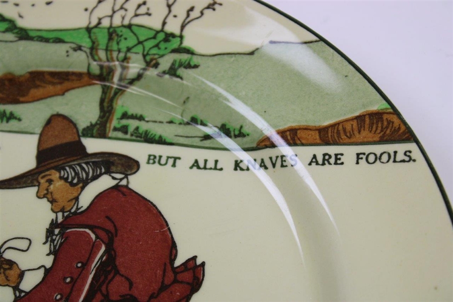 Classic 'All Fools Are Not Knaves, But All Knaves Are Fools' Royal Doulton Plate