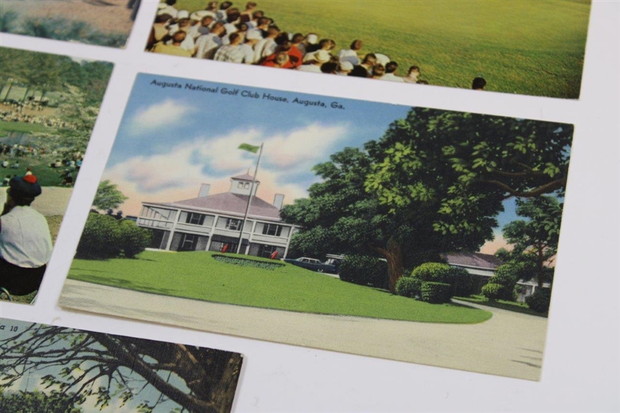 Lot of Five (5) Augusta National Golf Club Masters Postcards
