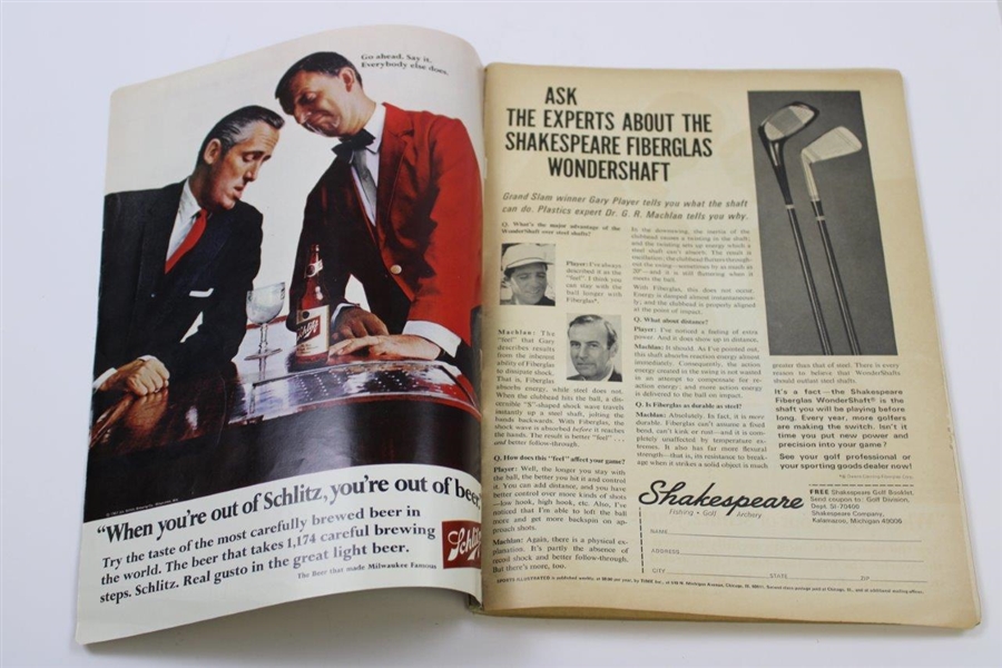 Jack Nicklaus Signed 1967 Sports Illustrated Magazine - April 10th JSA ALOA