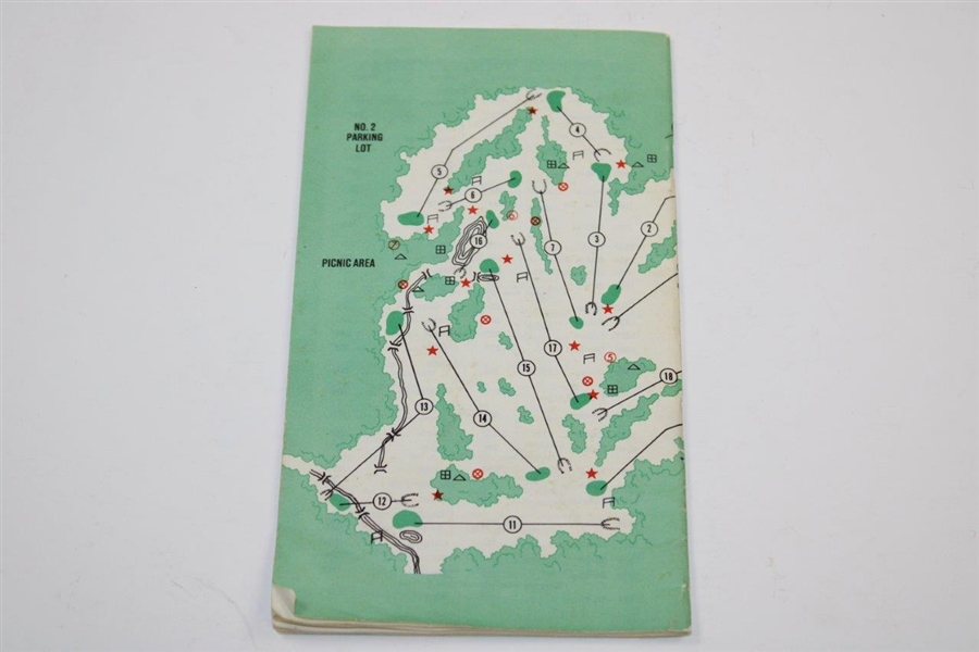 1986 Masters Tournament Spectator Guide - Jack Nicklaus 6th Masters Victory