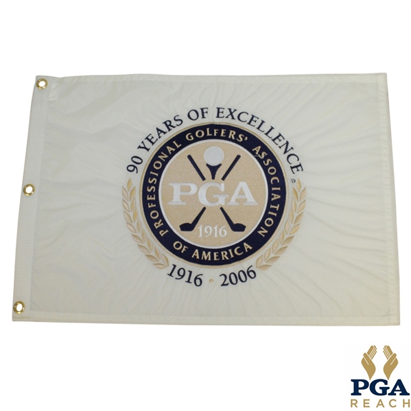 PGA of America 90th Anniversary Embroidered Flag - 1916 to 2006
