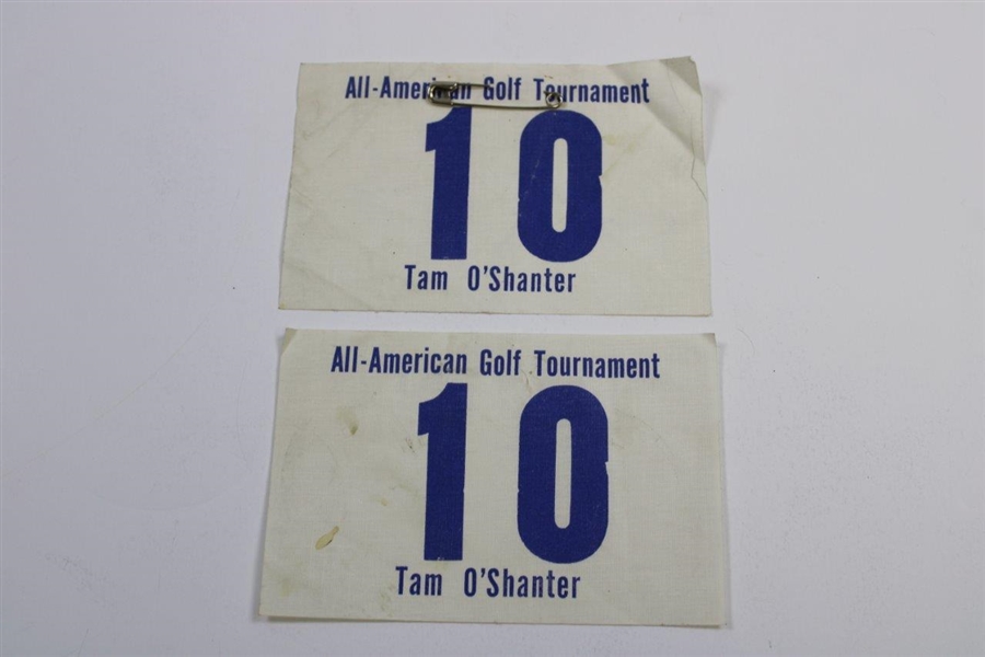 Two (2) Tam O' Shanter All-American Golf Tournament #10 Badges