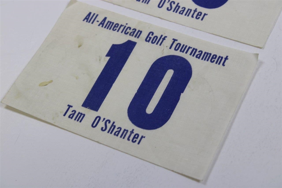 Two (2) Tam O' Shanter All-American Golf Tournament #10 Badges