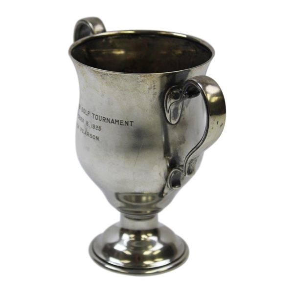 1925 Bakers Club Golf Tournament Tiffany Sterling Silver Trophy Won by Jack Pearson - October 6th