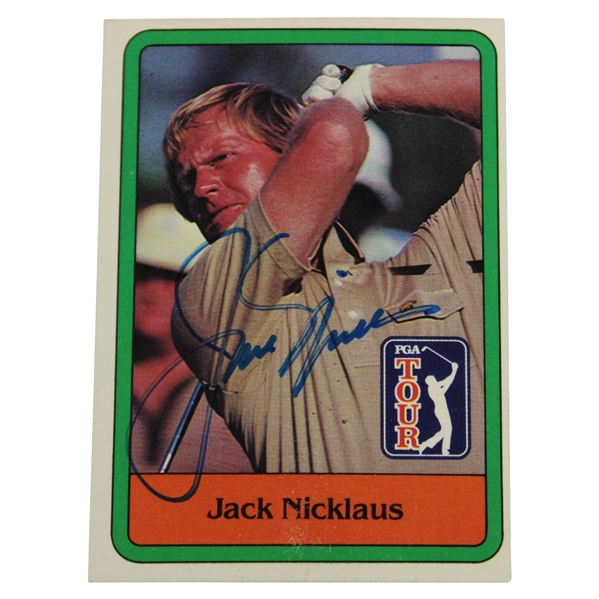 Jack Nicklaus Signed 1981 PGA Tour Rookie Card JSA ALOA
