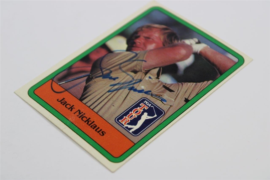 Jack Nicklaus Signed 1981 PGA Tour Rookie Card JSA ALOA