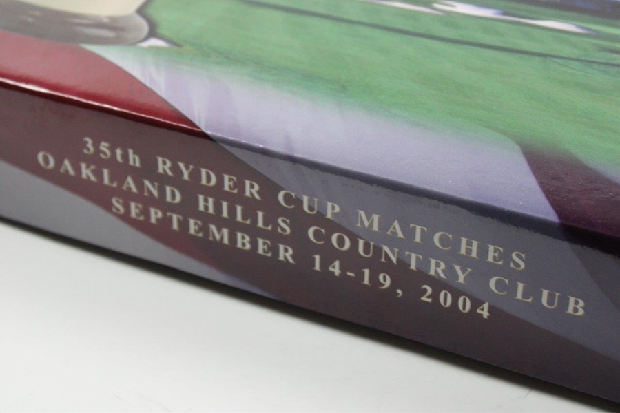 2004 Ryder Cup at Oakland Hills CC Book w/Info, Divot Too, Golf Ball, & more - Set
