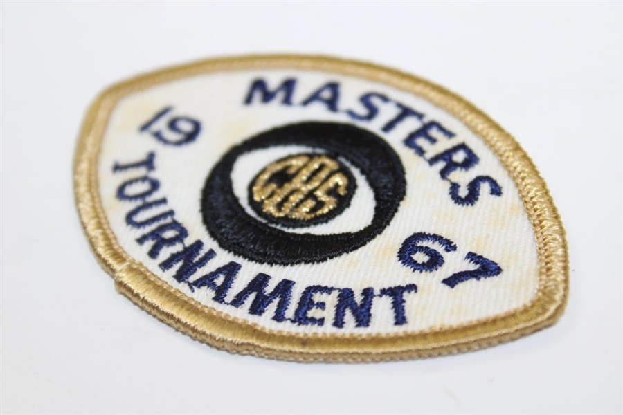 1967 CBS Sports Masters Tournament Patch
