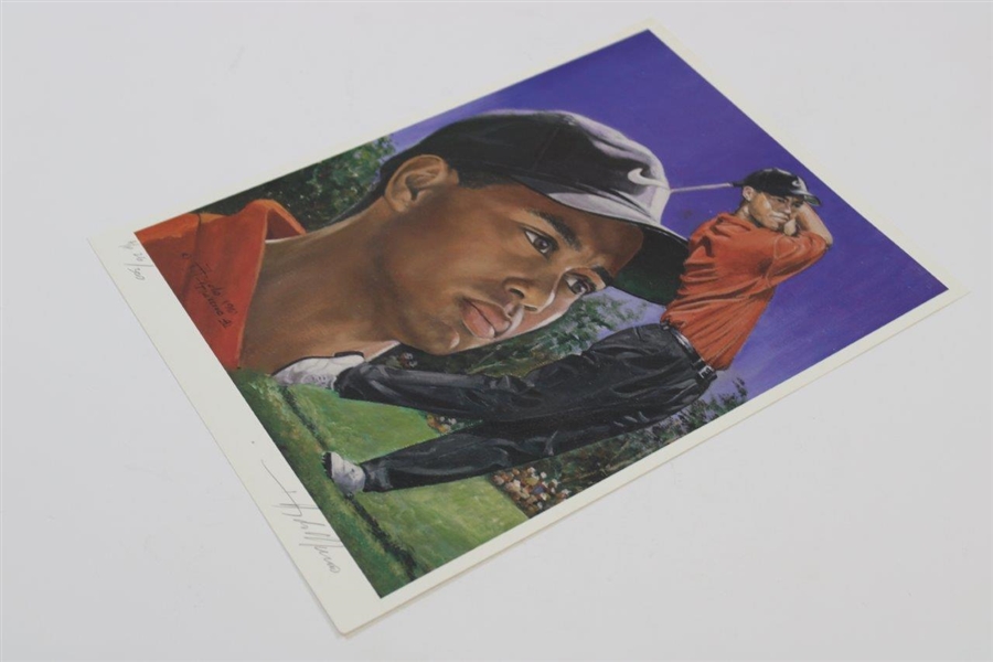Tiger Woods Artist Proof Ltd Ed 26/300 Print - 11x14